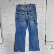 Vintage Y2K Fishbone Blue Straight Leg Jeans- W30”