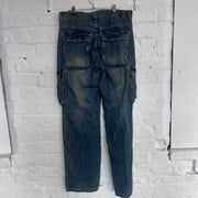 Washed Vintage Cargo Jeans-W32